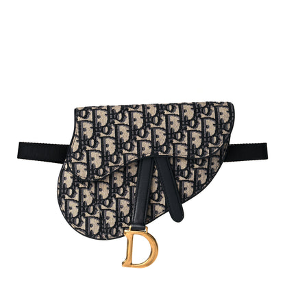 Christian Dior Oblique Saddle Belt Pouch Blue 1 of 8