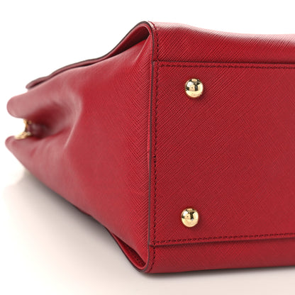 Salvatore Ferragamo Saffiano Beky Tote Rosso 7 of 8