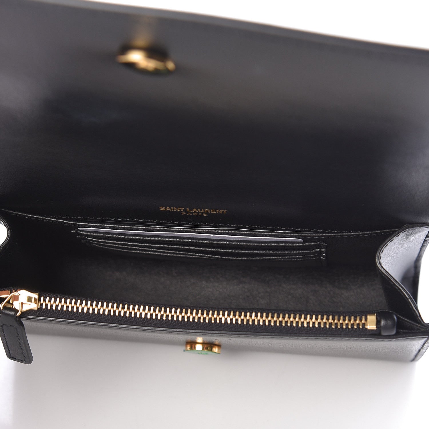 Saint Laurent Smooth Calfskin Monogram Kate Belt Bag Black 5 of 9