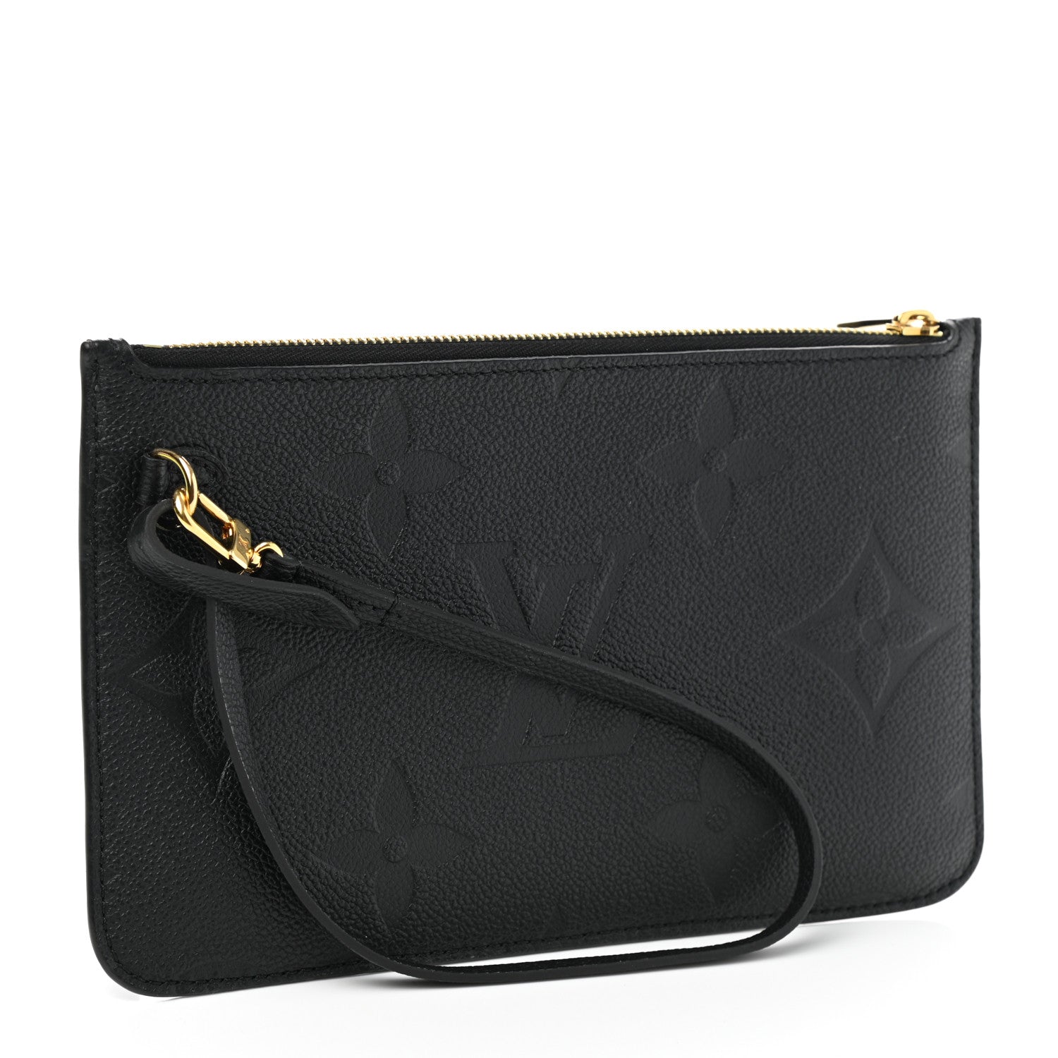 Louis Vuitton Empreinte Monogram Giant Neverfull MM Pochette Black 3 of 6