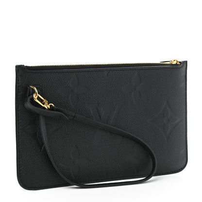 Louis Vuitton Empreinte Monogram Giant Neverfull MM Pochette Black 3 of 6