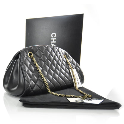 Chanel Lambskin Quilted Medium Just Mademoiselle Black 3 of 8