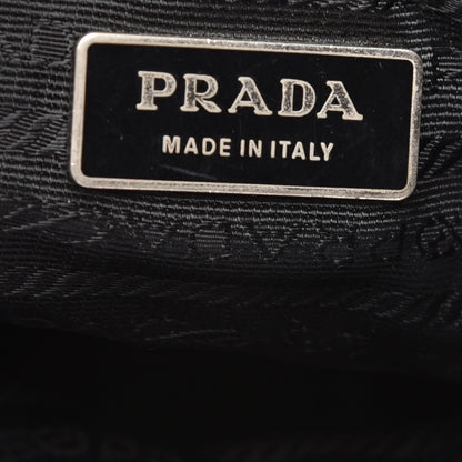 Prada Tessuto Nylon Caflskin Shopping Tote Black 6 of 9