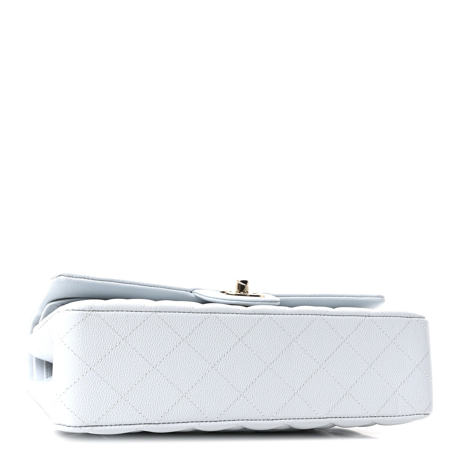 Chanel Caviar Quilted Medium Double Flap Light Blue 4 of 10