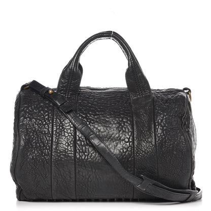 Alexander Wang Pebbled Lambskin Rocco Black Antique Brass Hardware 1 of 15