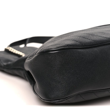 Gucci Sakai Be Green Calfskin Diagonal Stitched Medium Blondie Tote Black 9 of 11
