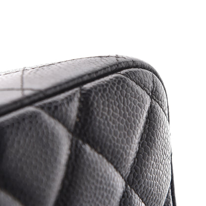 Chanel Caviar Quilted Jumbo Double Flap Black 23 of 24