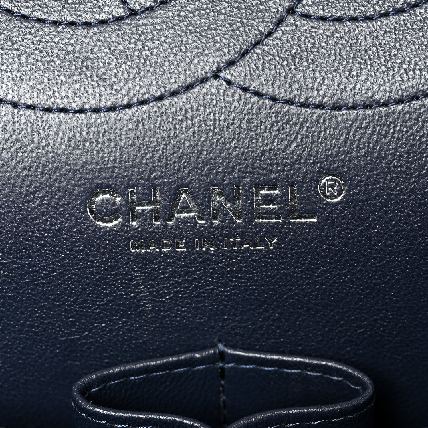 Chanel Caviar Quilted Jumbo Double Flap Navy 5 of 10