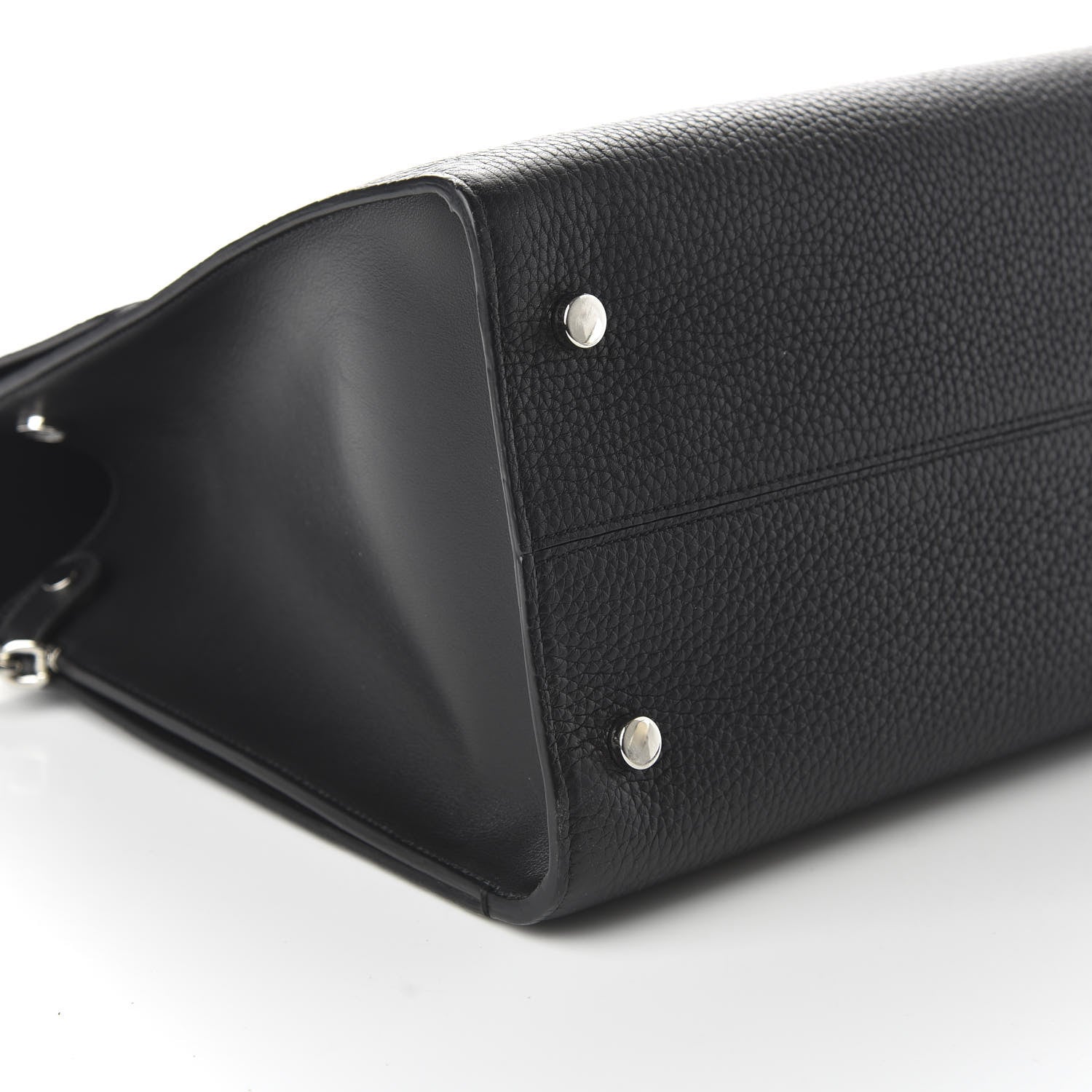 Christian Dior Grained Calfskin Large Diorever Flap Black 7 of 10