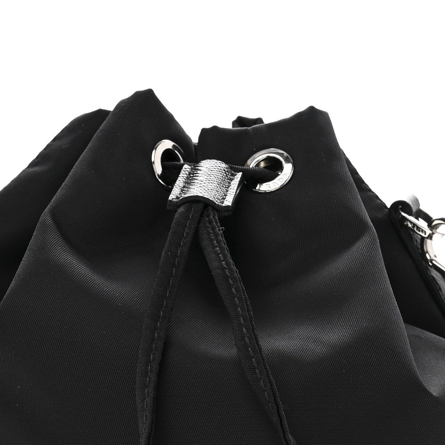 Prada Re-Nylon Saffiano Bucket Wristlet Black 8 of 11