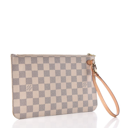 Louis Vuitton Damier Azur Neverfull MM GM Pochette 3 of 12