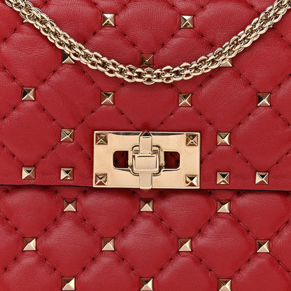 Valentino Garavani Nappa Medium Rockstud Spike Shoulder Bag Rosso Valentino 7 of 10