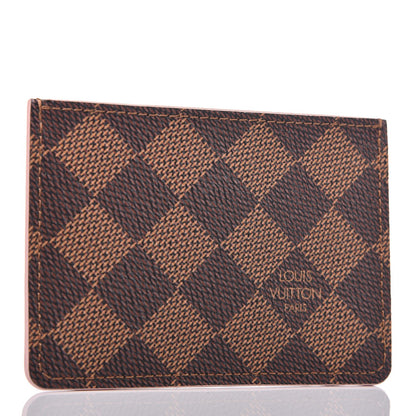 Louis Vuitton Damier Ebene Caissa Card Holder Rose Ballerine 3 of 9