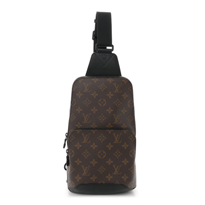 Louis Vuitton Monogram Macassar Avenue Sling Bag 1 of 9