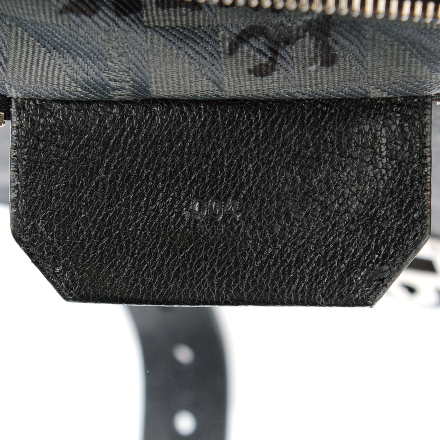 Calfskin Triangle Print Medium PS1 Satchel Black White