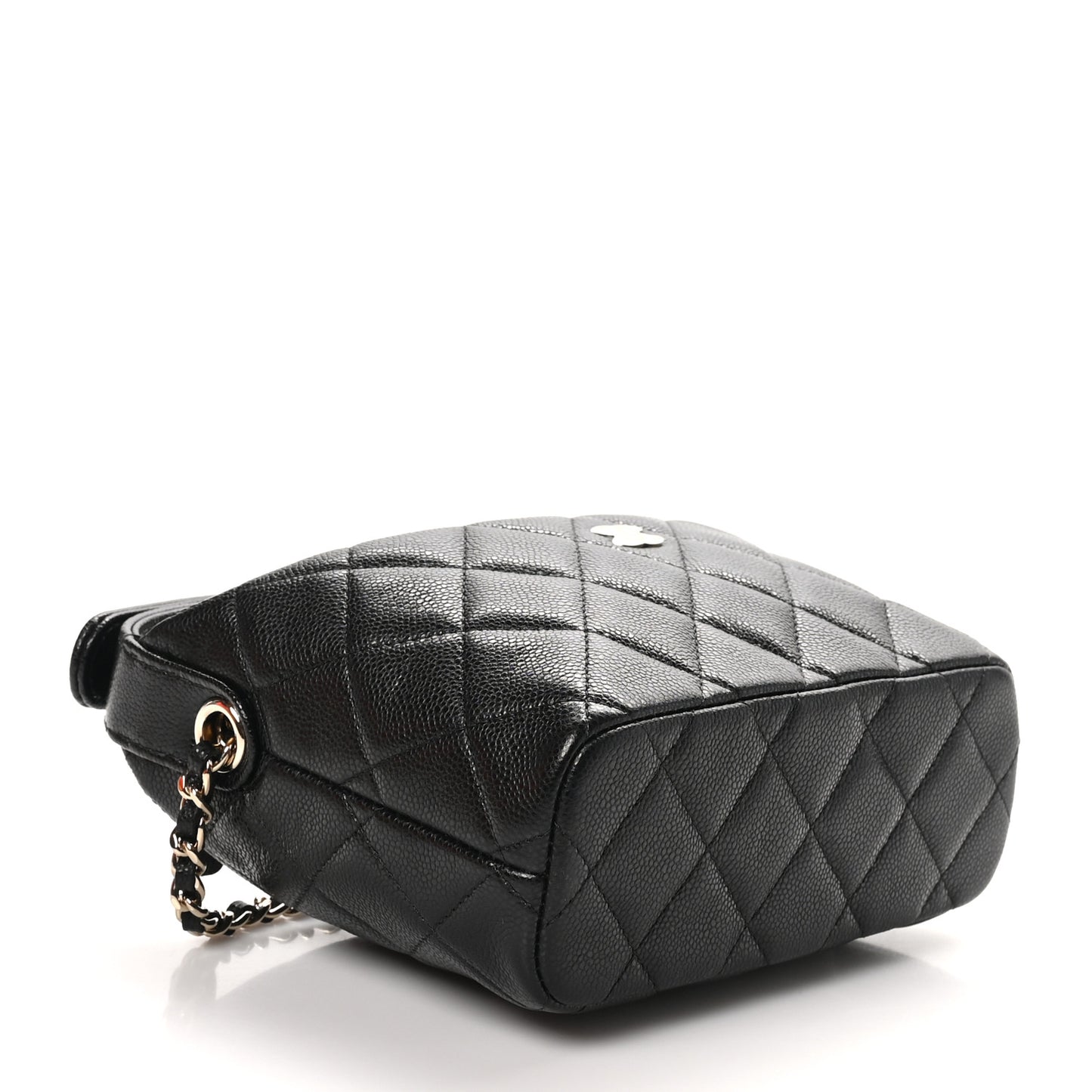 Caviar Quilted Hobo Clutch With Chain Black Clutch With Chain Black