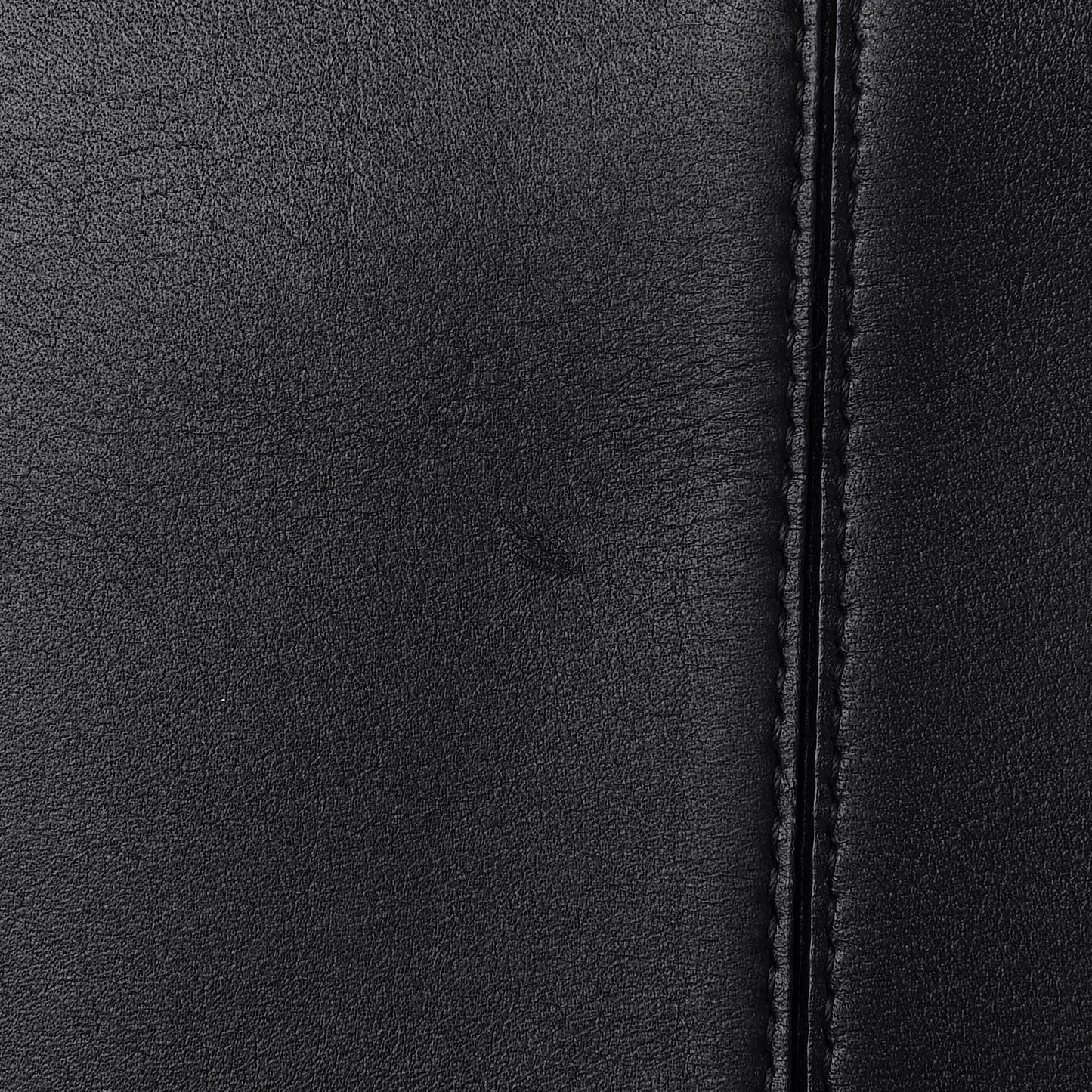 Supple Natural Calfskin Tri-Fold Clutch Black