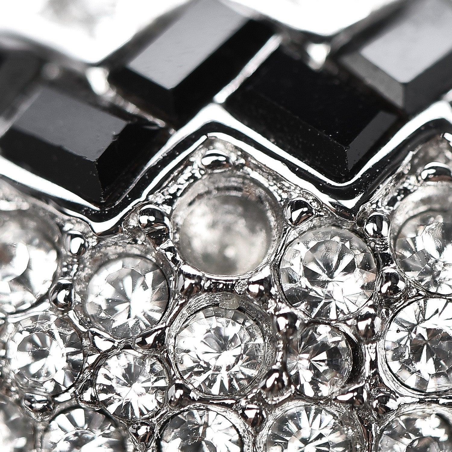 Judith Leiber Swarovski Crystal Minaudière Deco Clutch Black 20 of 20