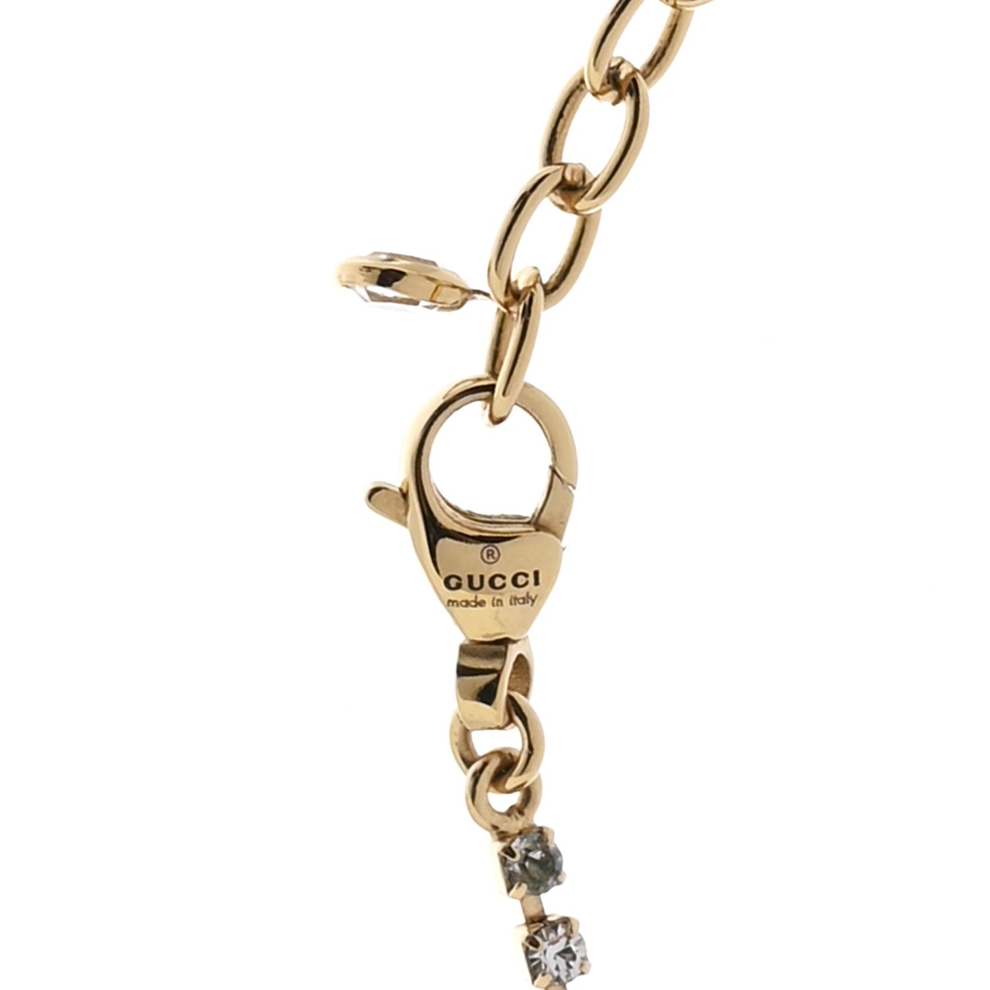 Metal Crystal Pearl Blondie Necklace Gold