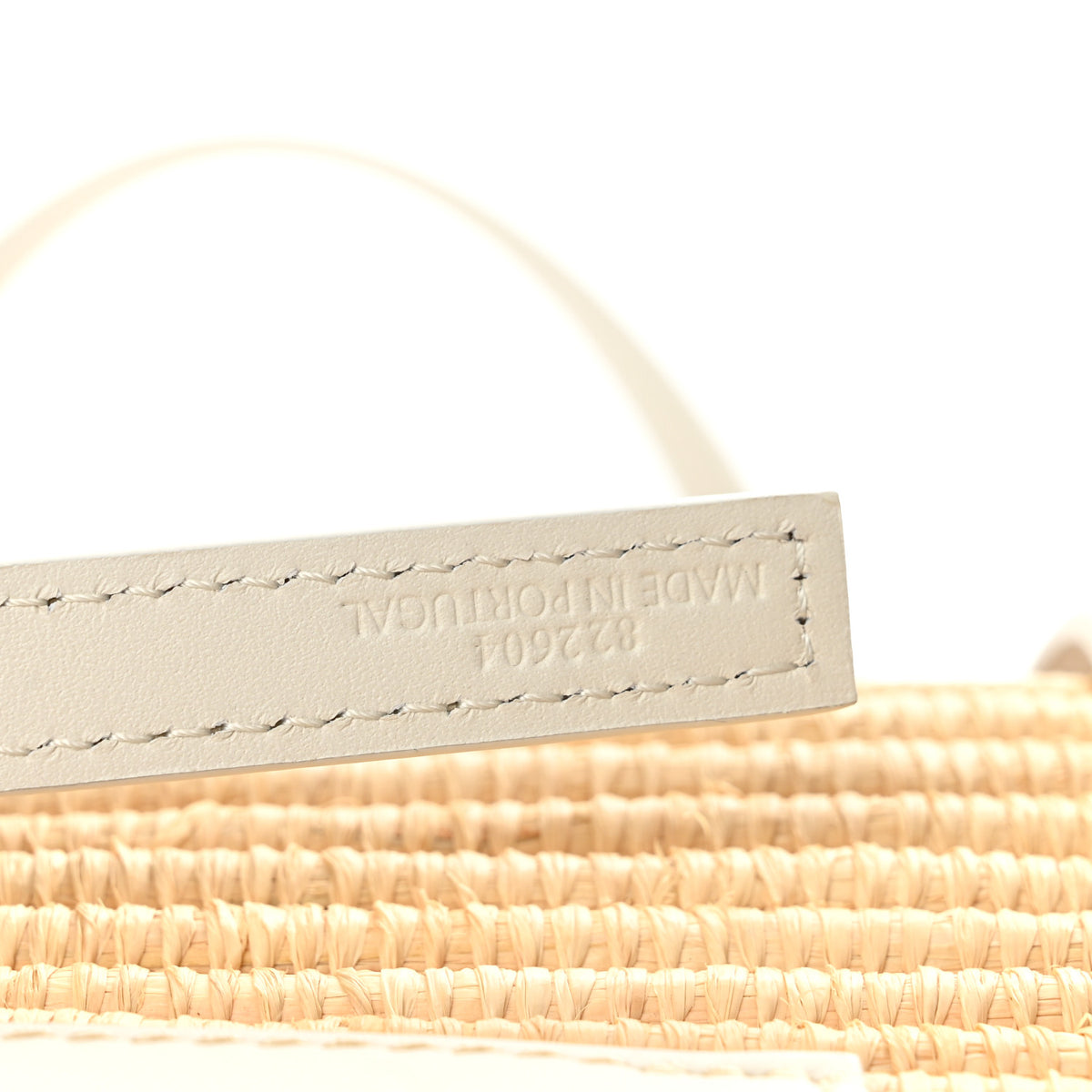 Loewe Raffia Square Small Basket Tote Bag Natural White 7 of 10