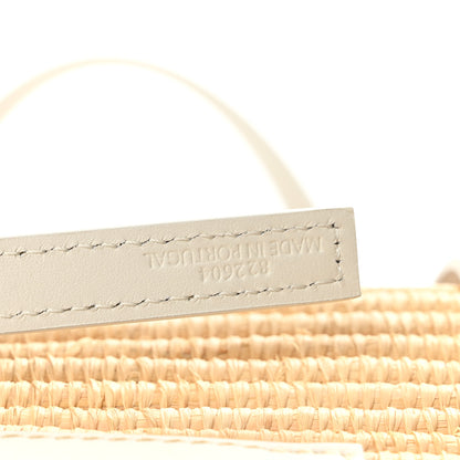 Loewe Raffia Square Small Basket Tote Bag Natural White 7 of 10