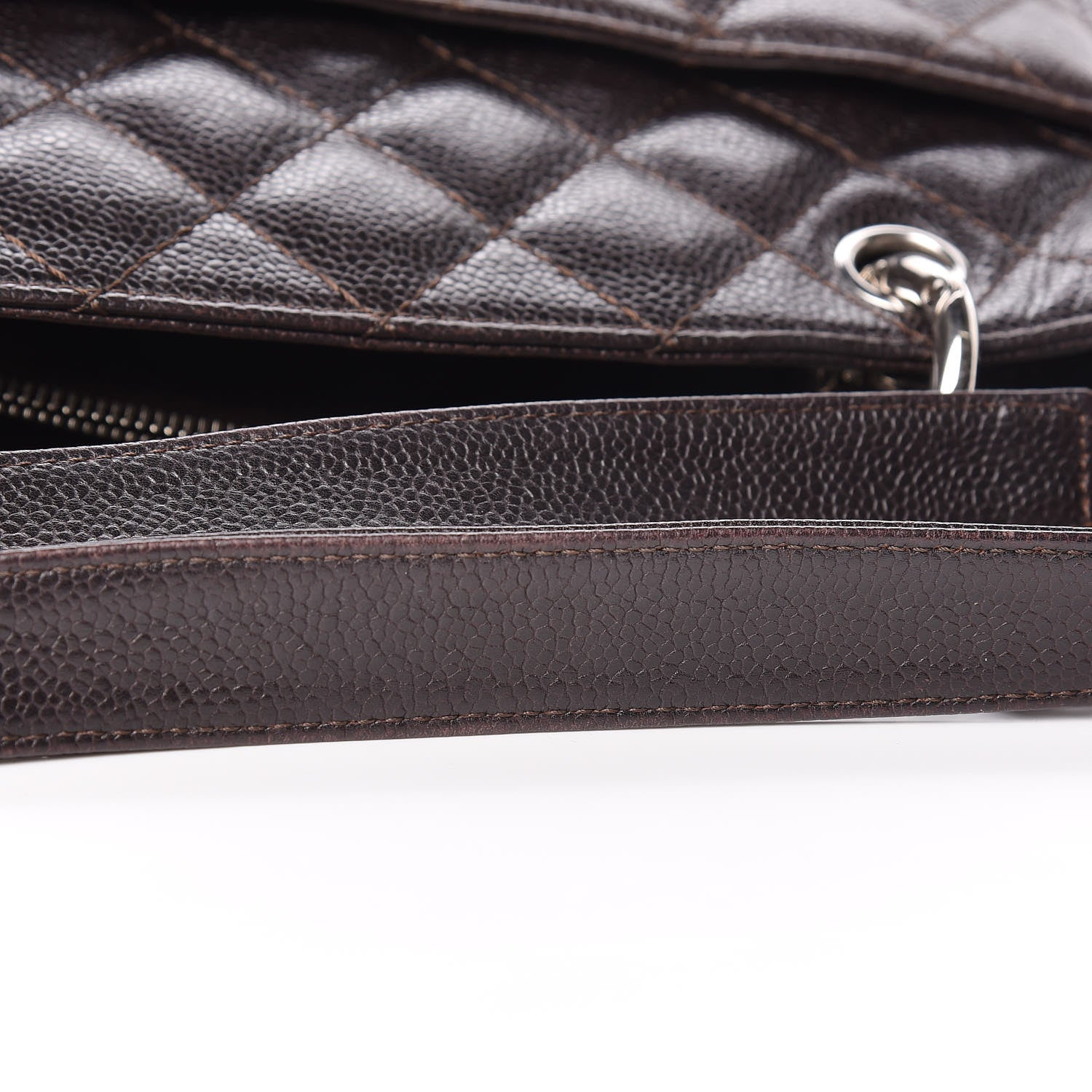Chanel Caviar Quilted Grand Shopping Tote GST Dark Brown 22 of 26