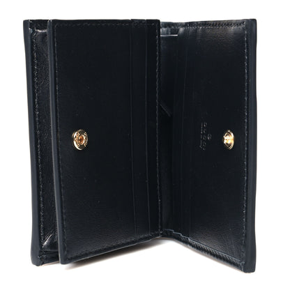 Gucci Calfskin GG Matelasse Card Case Wallet Black 5 of 12