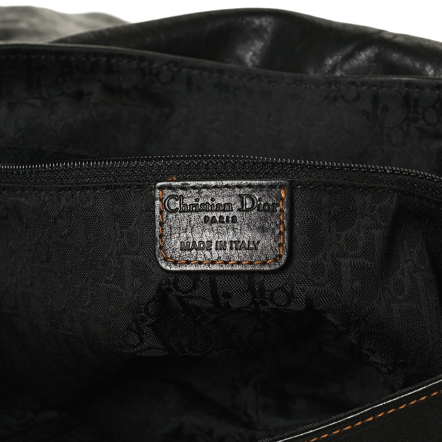Calfskin Medium Gaucho Double Saddle Bag Black
