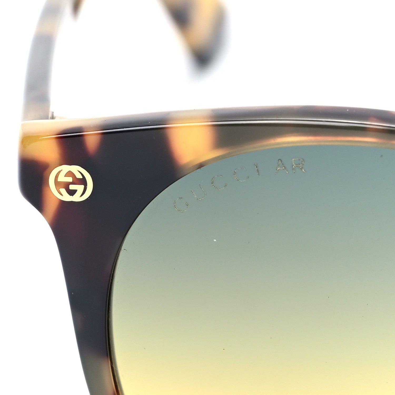 Gucci Round GG0091S Sunglasses Havana 6 of 8