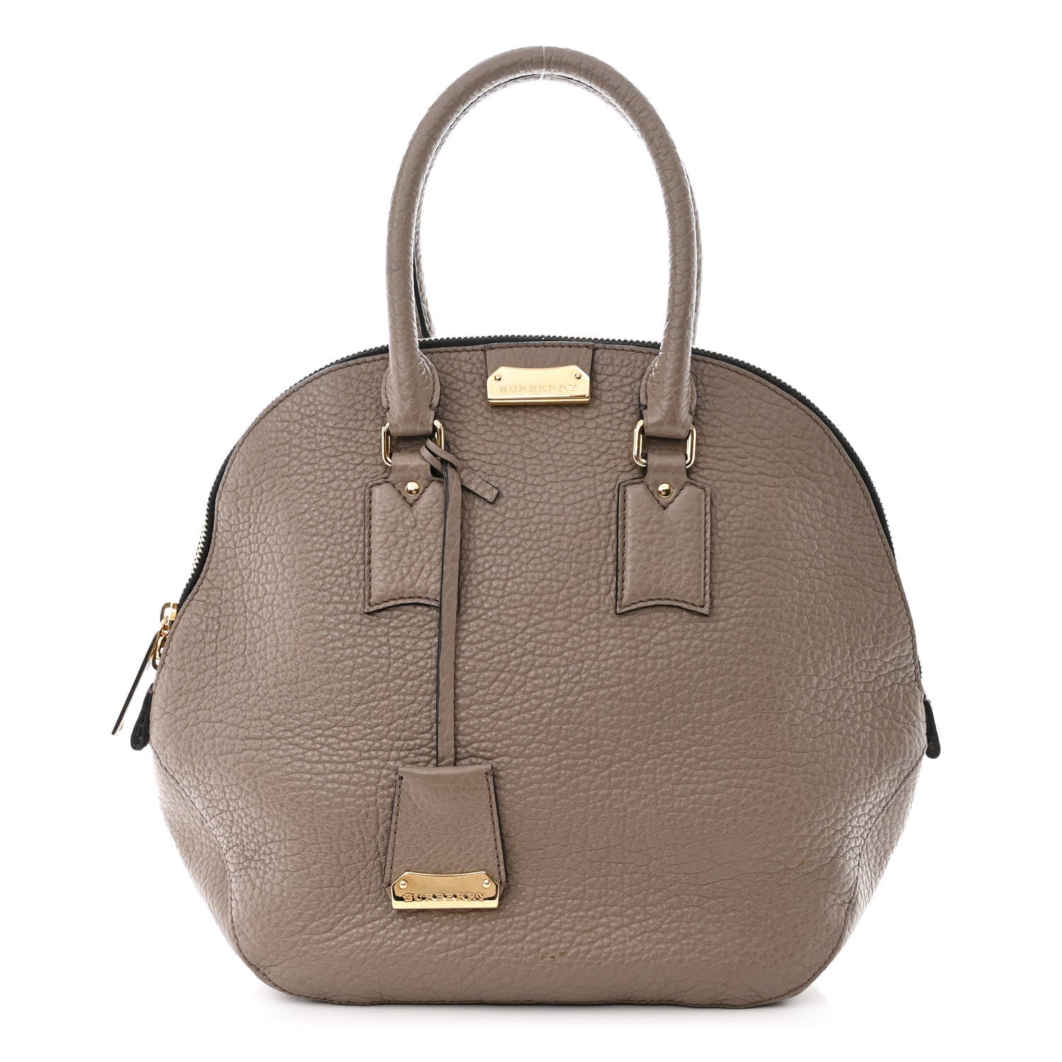 Burberry Heritage Grain Medium Orchard Bowling Bag Pale Taupe 1 of 16