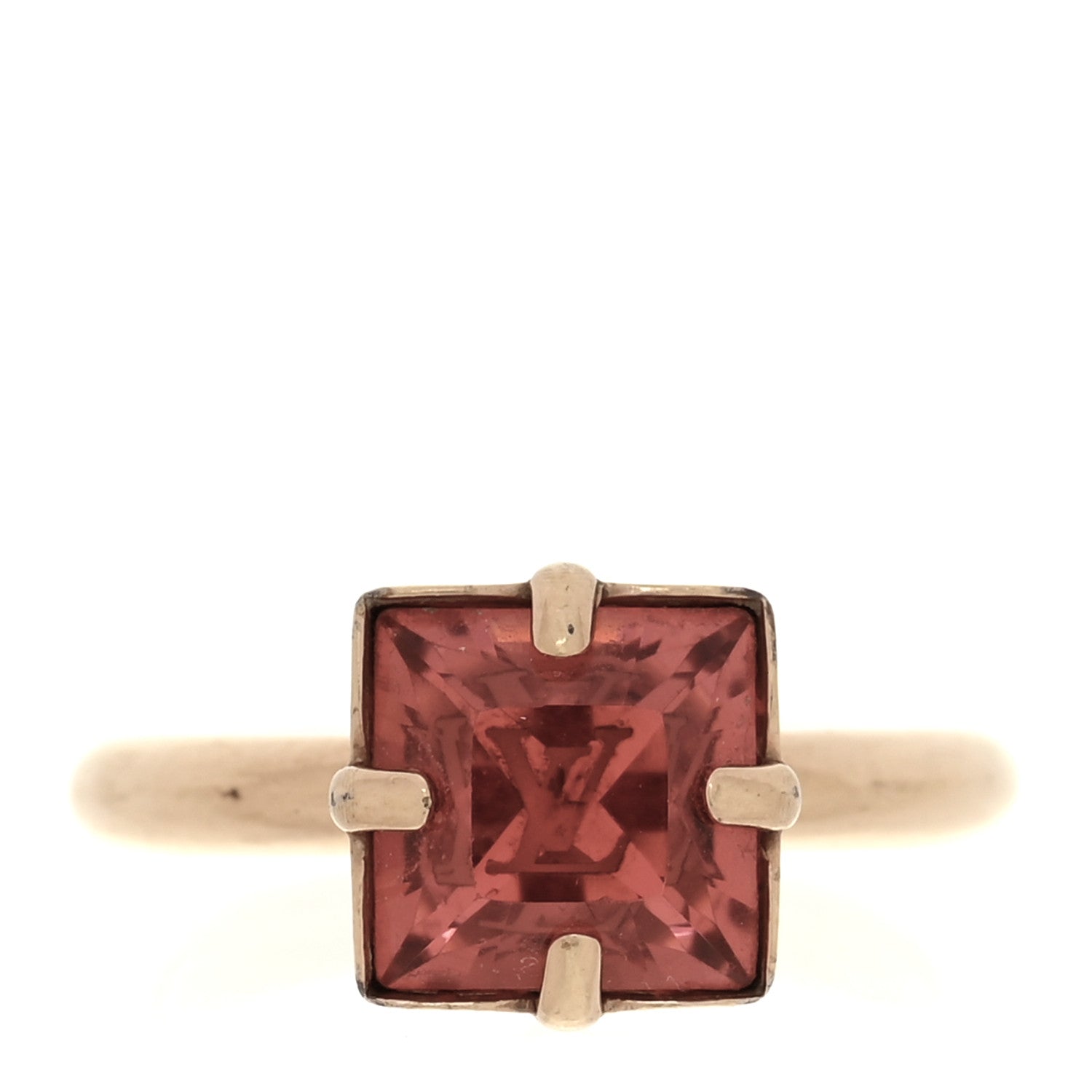 Louis Vuitton Resin Strass Cosmopolitan Ring M Gold Pink 1 of 5