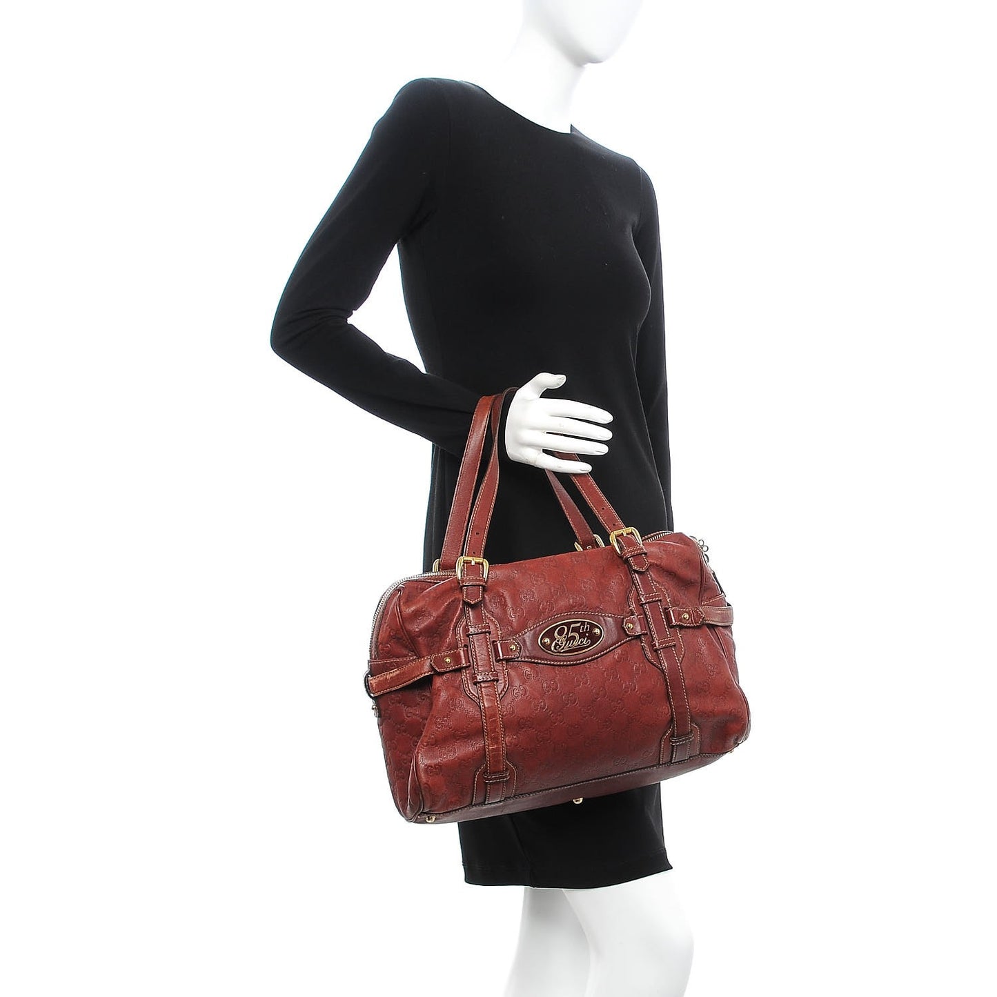 Guccissima 85th Anniversary Boston Rusty Red