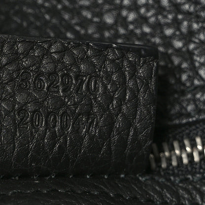 Gucci Soft Calfskin Medium Jackie Top Handle Bag Black 6 of 8
