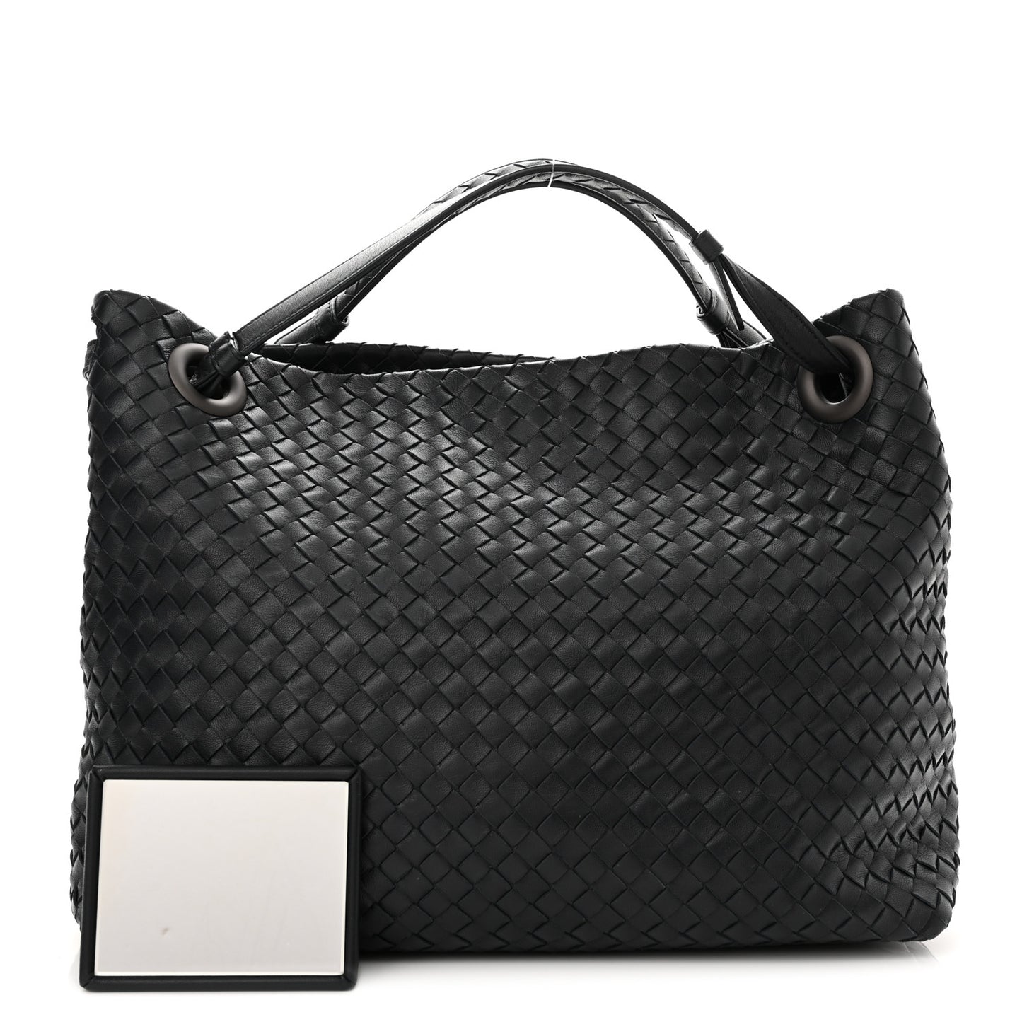Nappa Intrecciato Medium Garda Bag Tourmaline