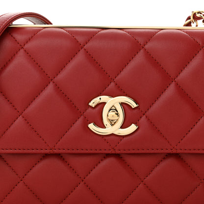 Chanel Lambskin Quilted Medium Trendy CC Flap Red 8 of 11