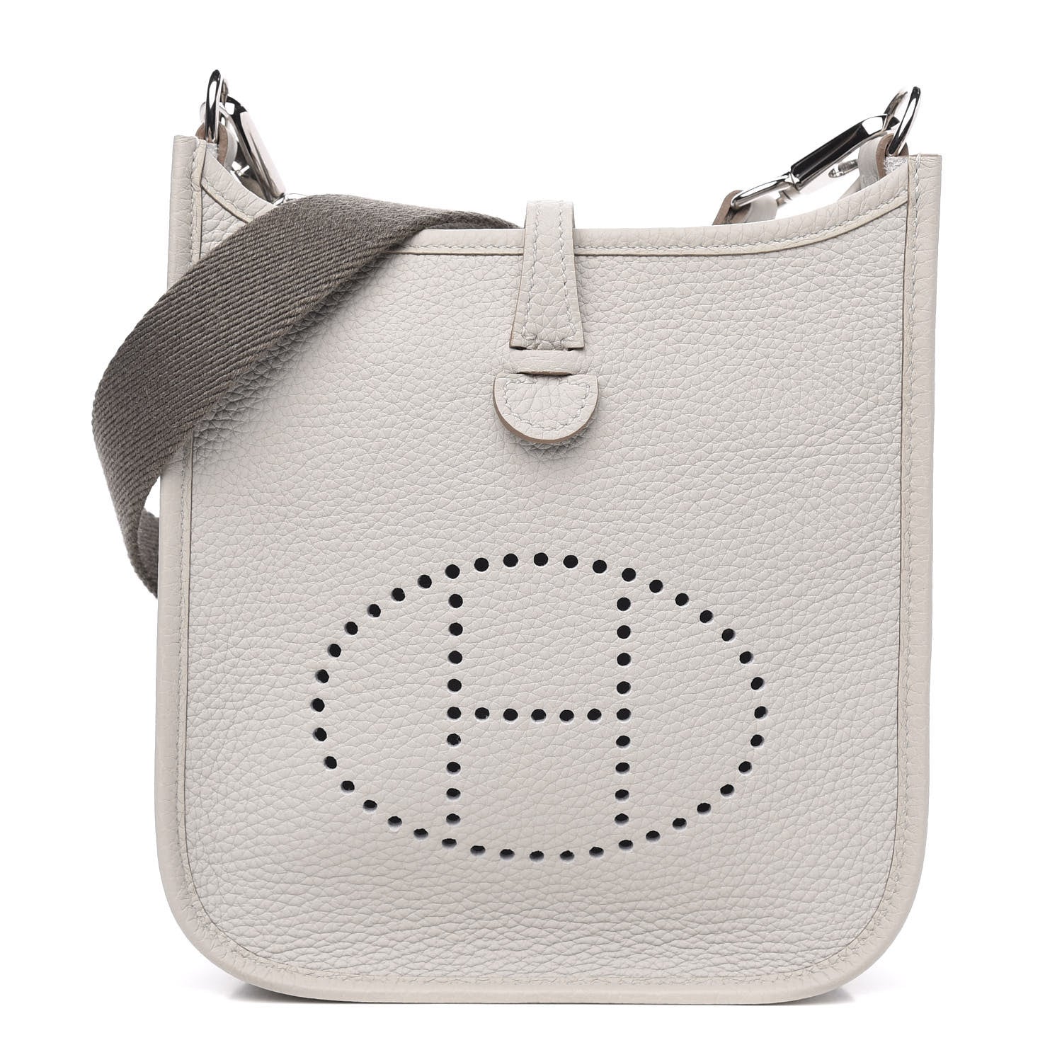 Hermes Taurillon Clemence Amazone Evelyne TPM Gris Perle Etain 1 of 9