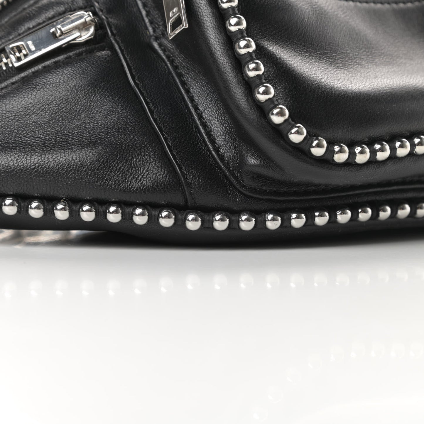 Lambskin Attica Studded Belt Bag Black
