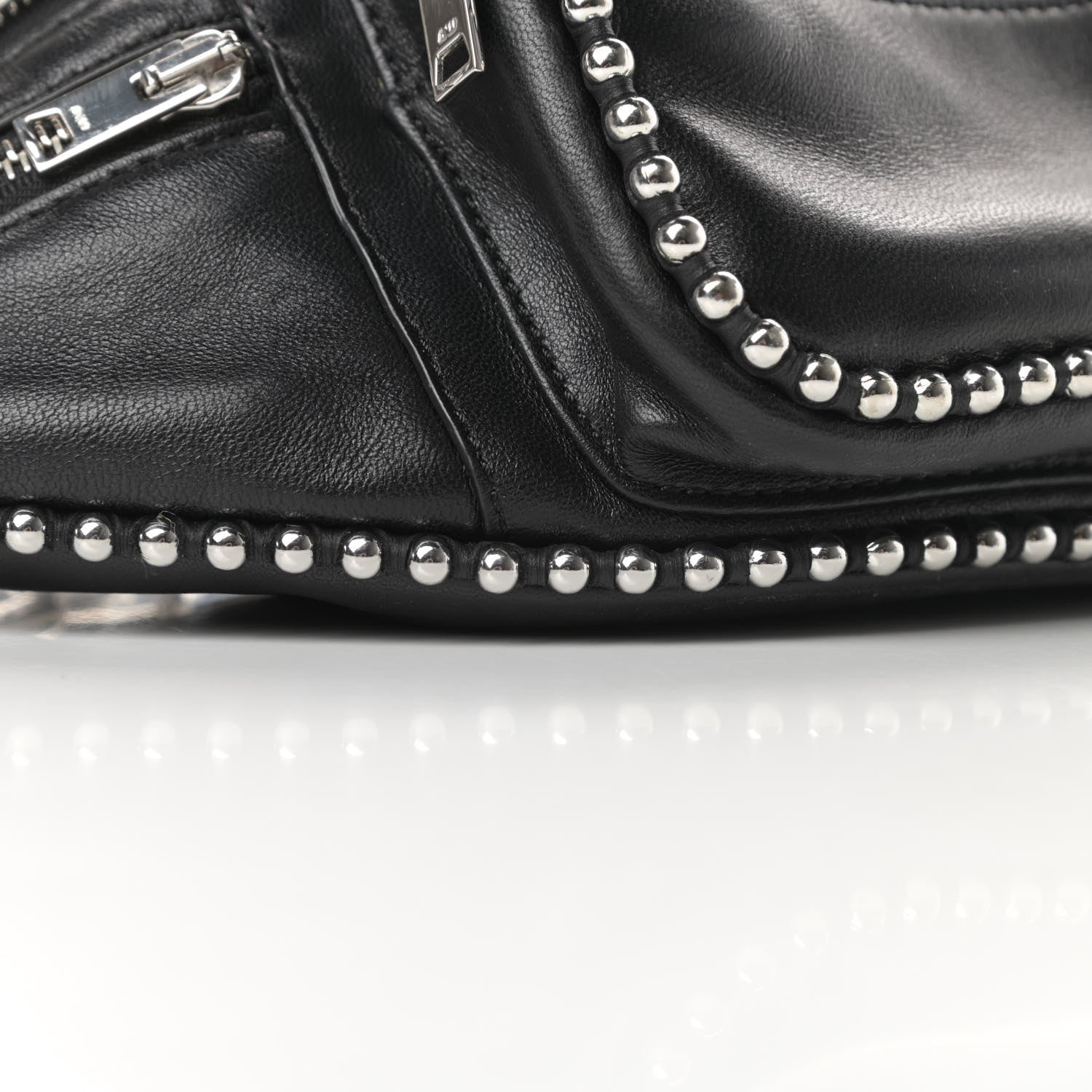 Alexander Wang Lambskin Attica Studded Belt Bag Black 9 of 10
