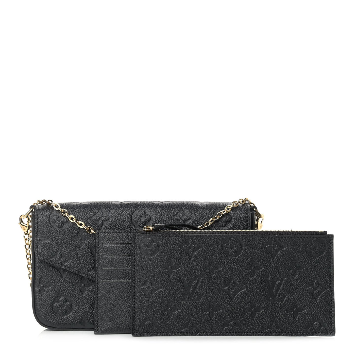 Empreinte Pochette Felicie Chain Wallet Black