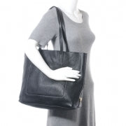 Prada Vitello Daino Shoulder Bag Black 2 of 18