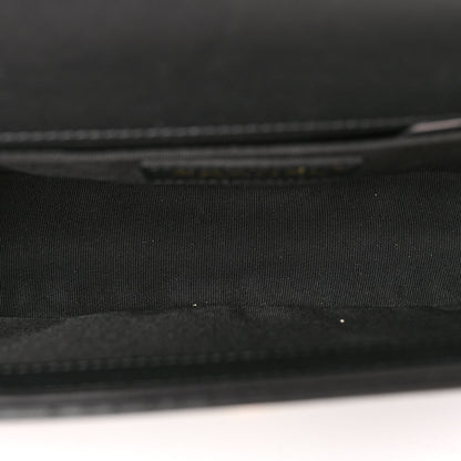 Chanel Calfskin Medium Boy Logo Top Handle Flap Black 5 of 9