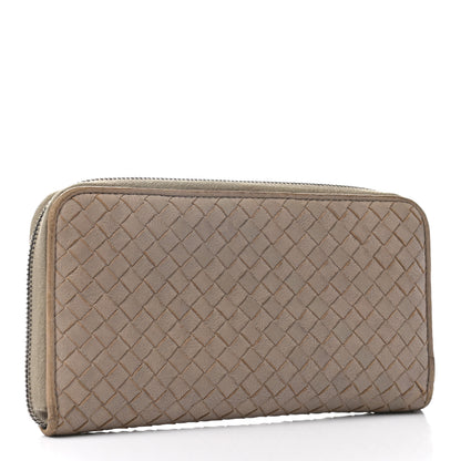 Bottega Veneta Nappa Intrecciato Zip Around Wallet Mink 3 of 10