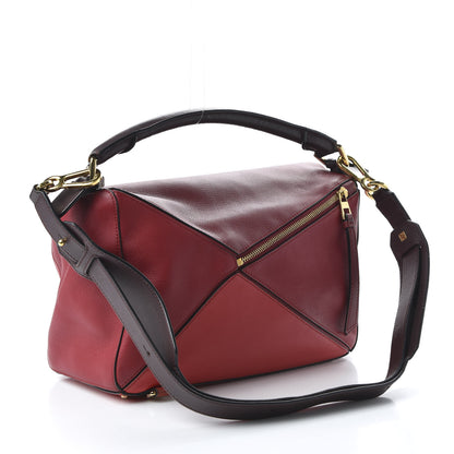 Loewe Calfskin Colorblock Medium Puzzle Bag Red 6 of 13