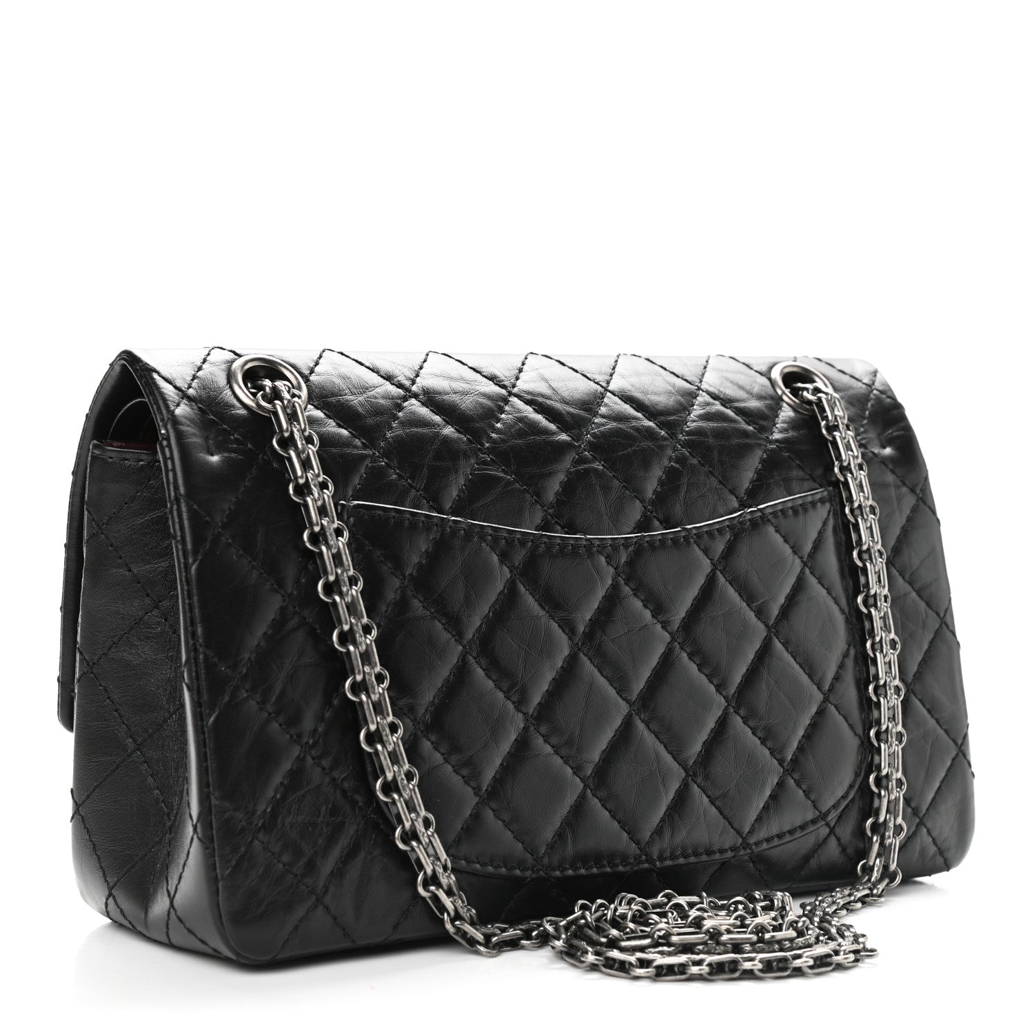 Chanel Aged Calfskin Quilted 2.55 Reissue 225 Flap Black 3 of 10