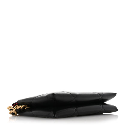 Chanel Shiny Goatskin Quilted Small Chanel 19 Pouch With Handle Black 4 of 10