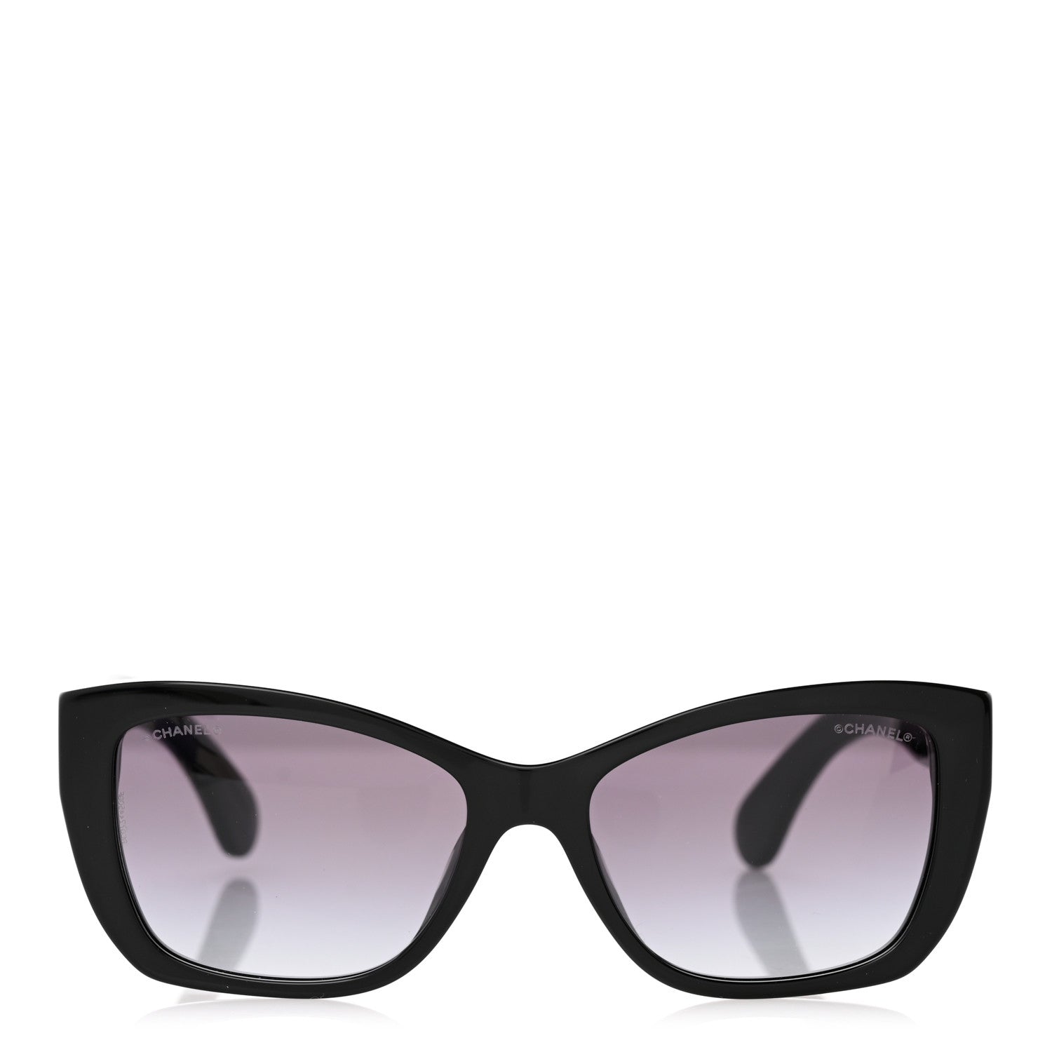 Chanel Acetate Metal Butterfly Sunglasses 71553A Black 2 of 8