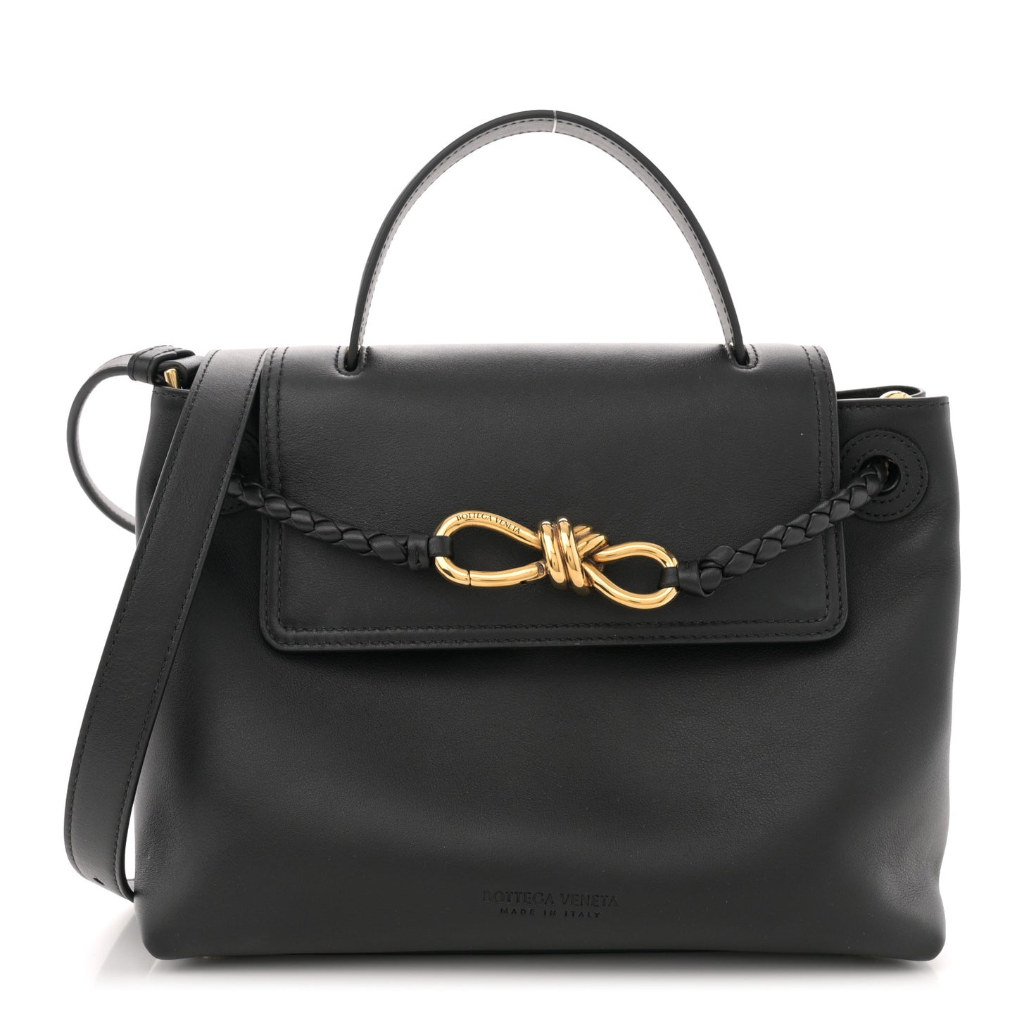 Silky Calfskin Small Ciao Ciao Black