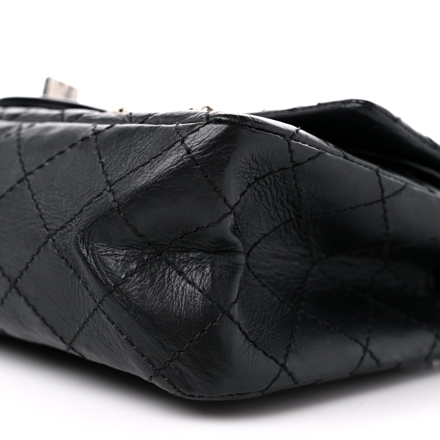 Chanel Aged Calfskin Lucky Charms 2.55 Reissue 225 Flap Black 9 of 11