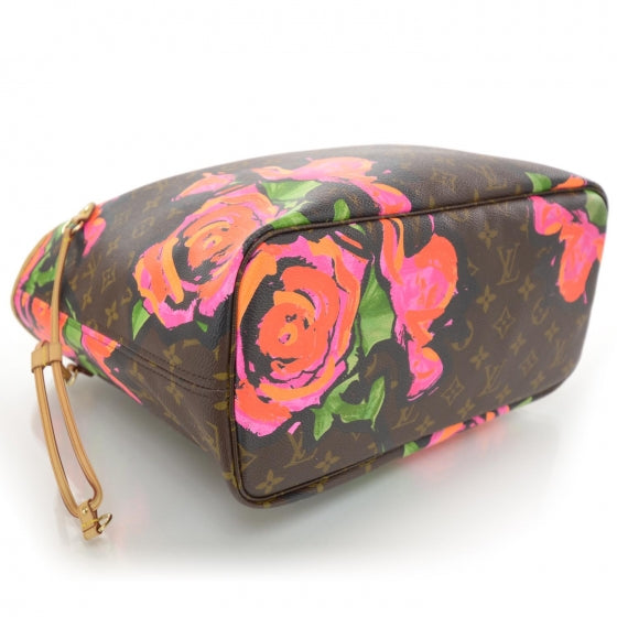 Louis Vuitton Monogram Roses Neverfull MM 4 of 7