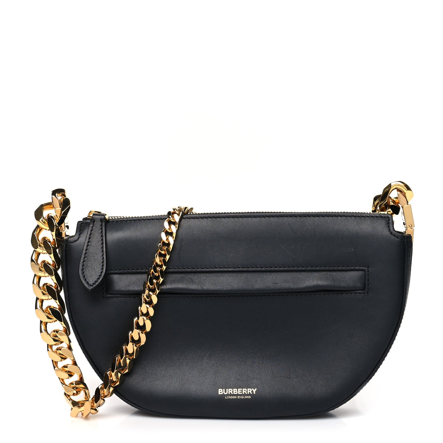 Lambskin Small Olympia Chain Shoulder Bag Black